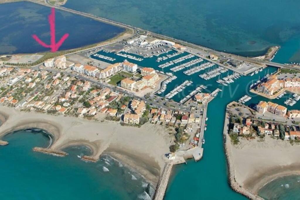 Le Nautica Plage T2 Climatise En Bord De Mer Frontignan Exterior foto